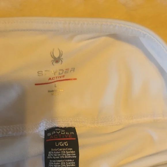 Spyder Women's Athletic White Shorts - Picture 6 of 7